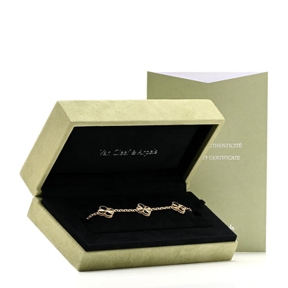 Van Cleef & Arpels 18K Yellow Gold 5 Motifs Guilloche Vintage Alhambra Bracelet 6 of 6