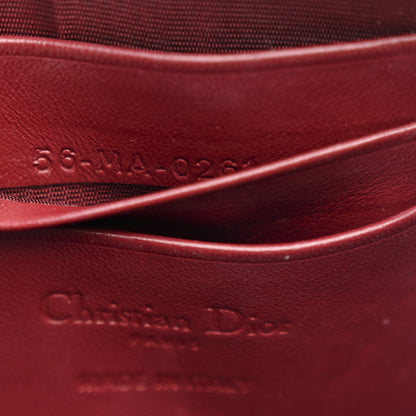 Christian Dior Patent Cannage Lady Dior Phone Holder Red 7 of 8