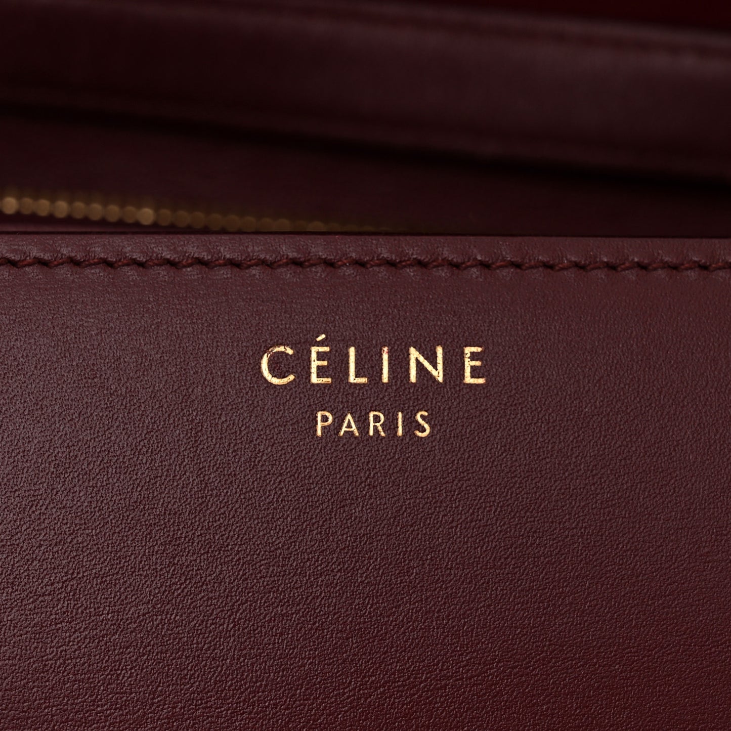 Box Calfskin Medium Classic Box Flap Bag Burgundy
