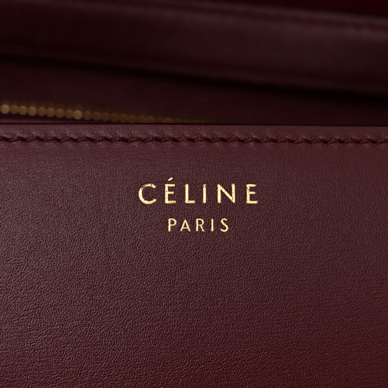 Celine Box Calfskin Medium Classic Box Flap Bag Burgundy 6 of 12
