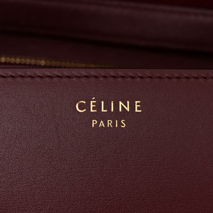 Celine Box Calfskin Medium Classic Box Flap Bag Burgundy 6 of 12