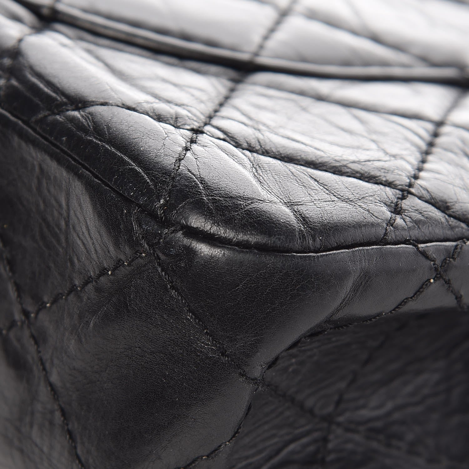 Chanel Aged Calfskin Quilted 2.55 Reissue 227 Flap Black 10 of 15