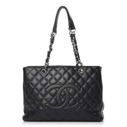 Chanel Caviar Quilted Grand Shopping Tote GST Black 1 of 15