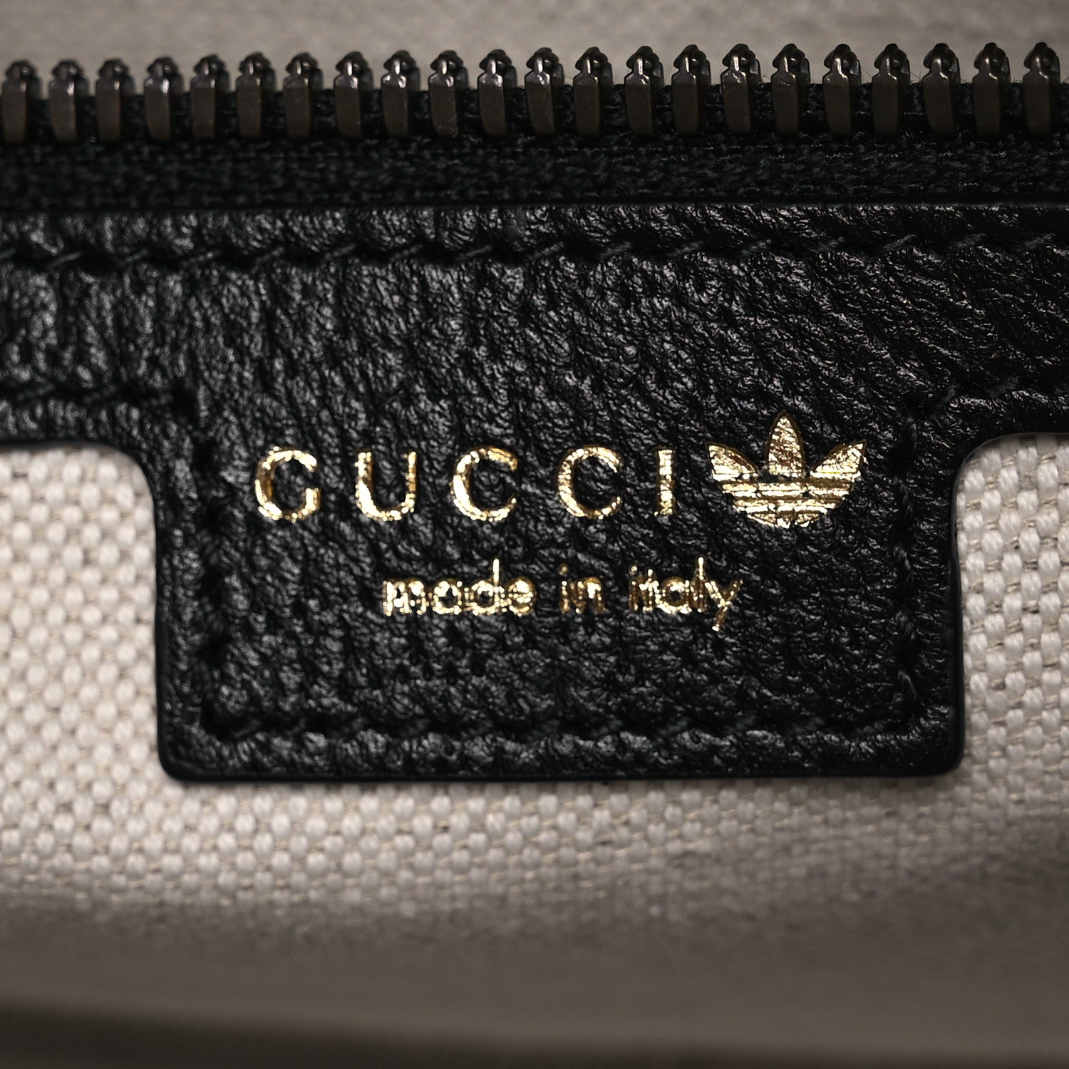 Gucci X ADIDAS Crystal Vintage Monogram Textured Dollar Calfskin Web Trefoil Logo Small Messenger Bag Hibiscus Red Off White Black 7 of 13