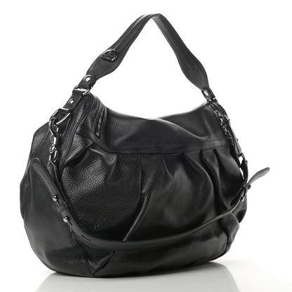Gucci Pebbled Calfskin Medium Icon Bit Shoulder Bag Black 3 of 11