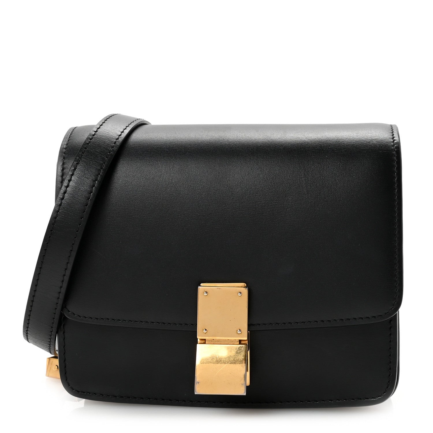 Celine Box Calfskin Small Classic Box Flap Bag Black 1 of 10