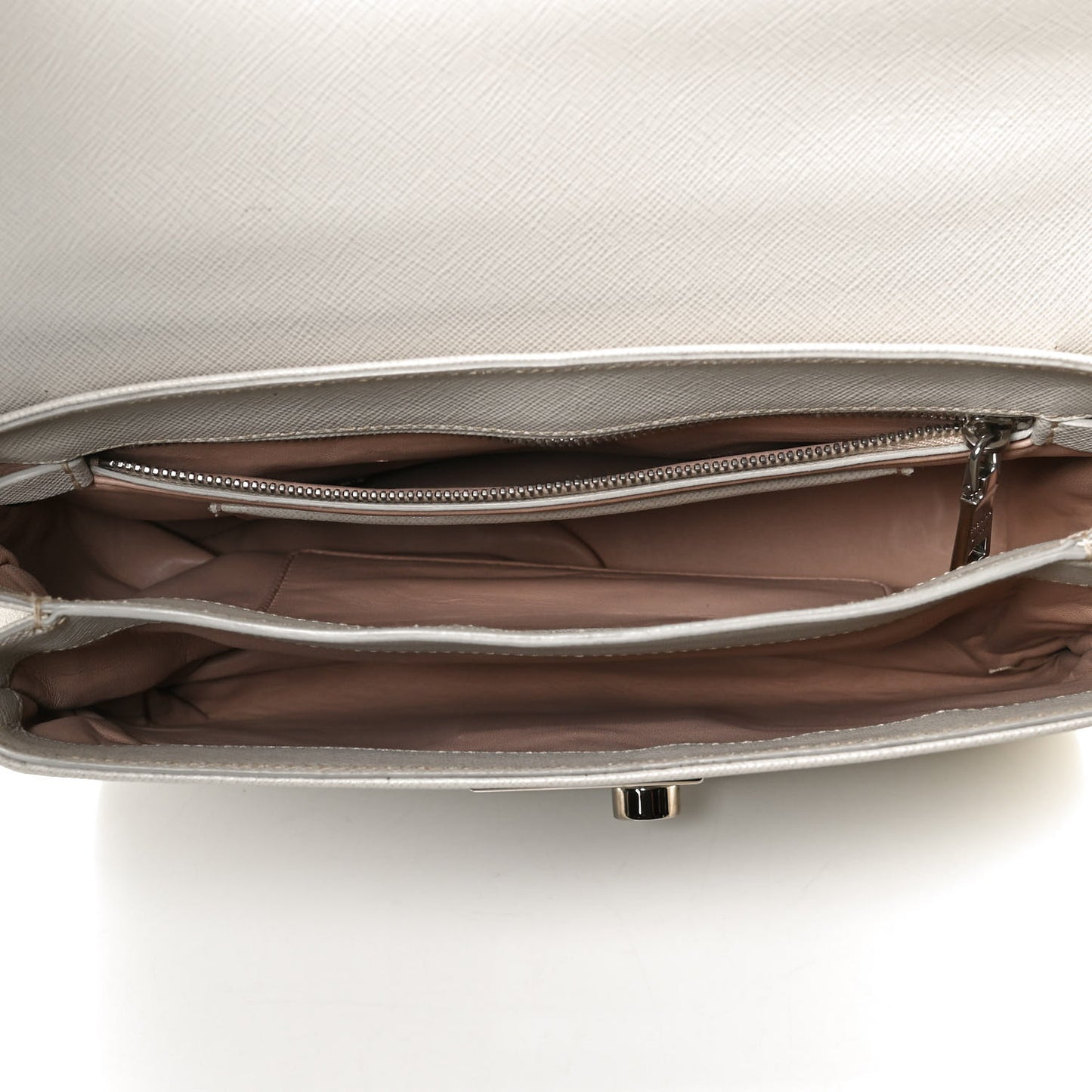 Saffiano Lux Sound Top Handle Pomice
