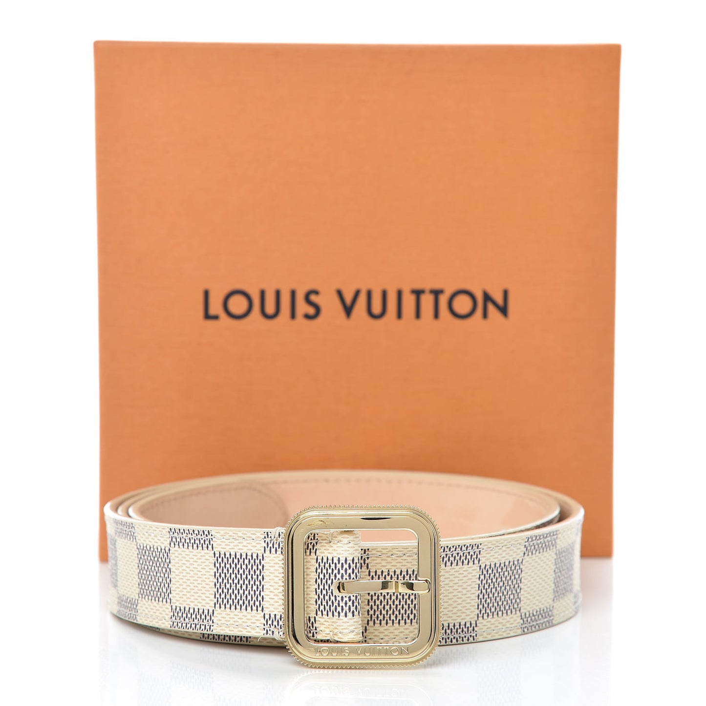 Damier Azur 30mm Tresor Belt 90 36