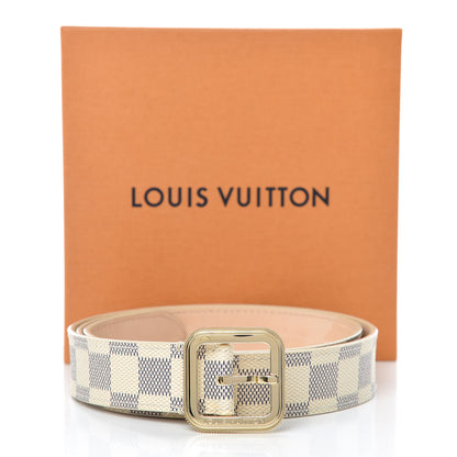 Louis Vuitton Damier Azur 30mm Tresor Belt 90 36 9 of 9