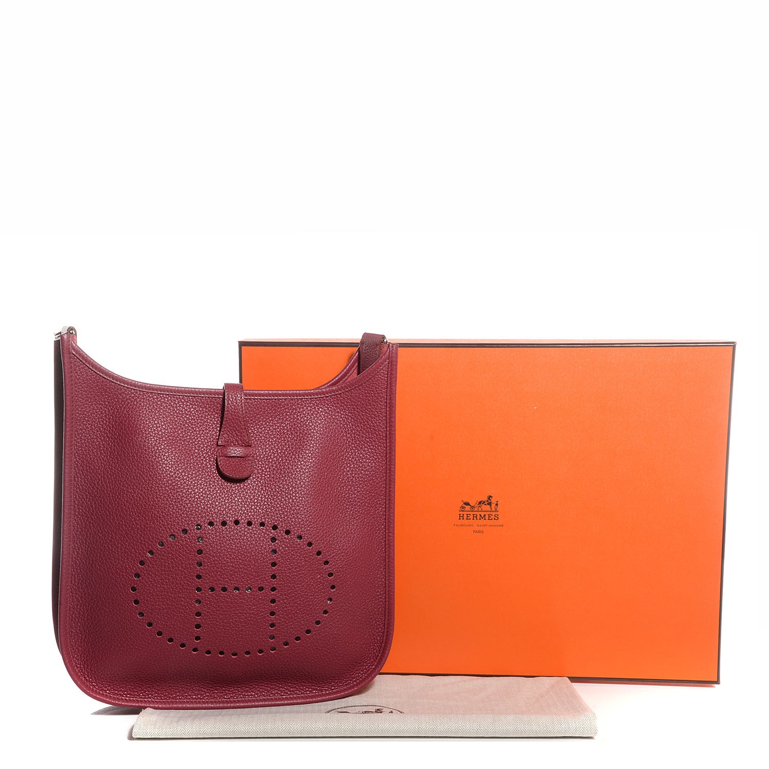 Hermes Taurillon Clemence Evelyne III PM Rubis 10 of 16