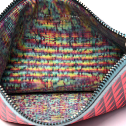 Proenza Schouler Calfskin Triangle Print Zip Pouch Multicolor 3 of 4