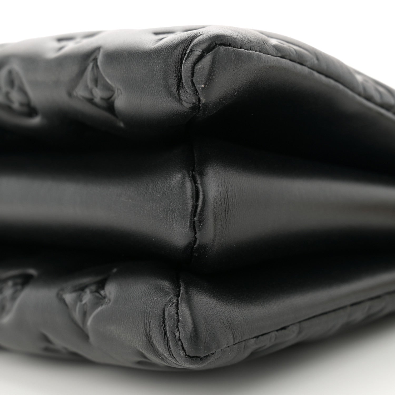 Louis Vuitton Lambskin Embossed Monogram Coussin PM Black 10 of 10