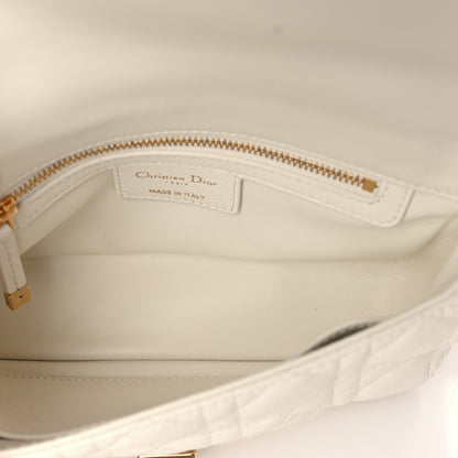 Christian Dior Calfskin Cannage Small Caro Bag Ivory 5 of 11