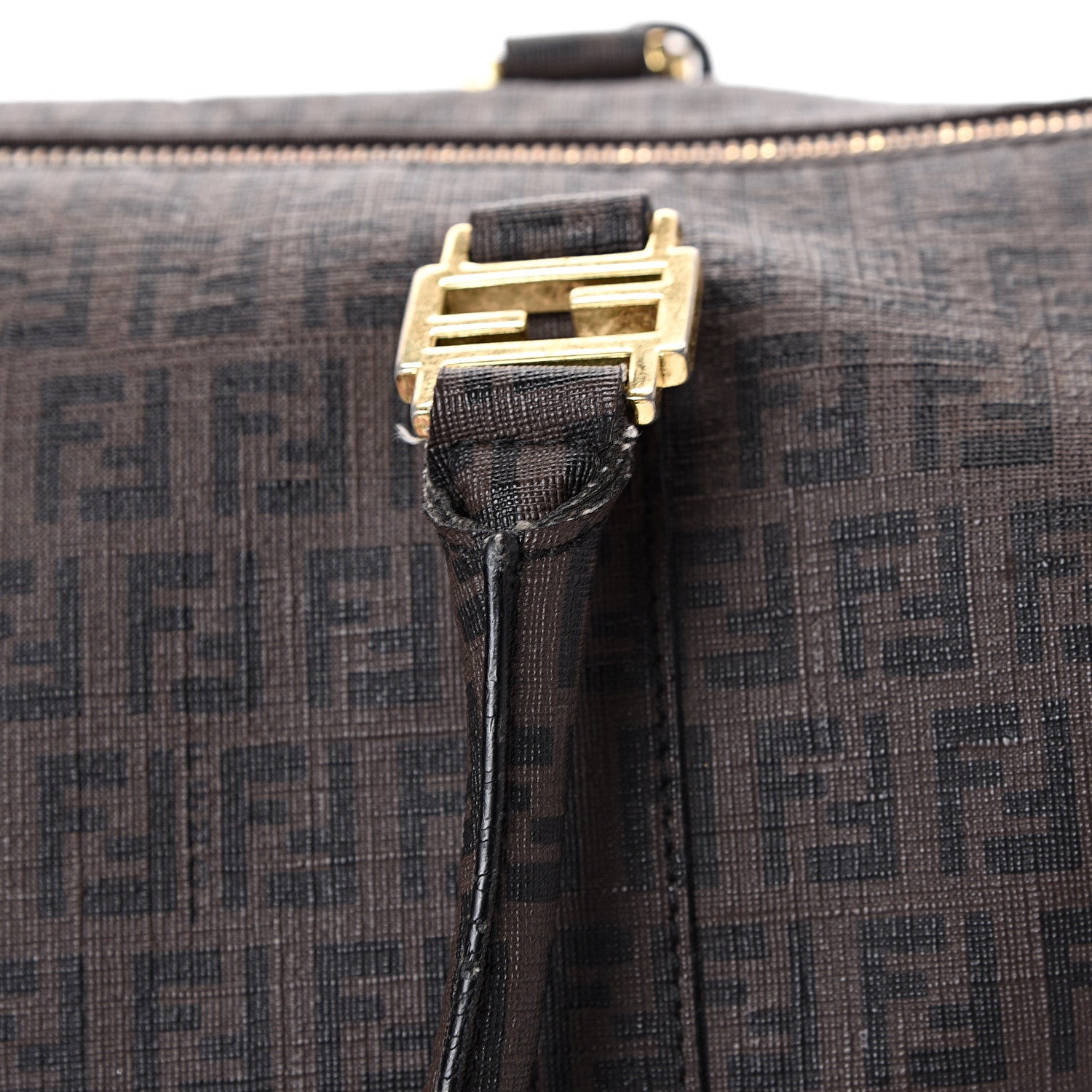 Fendi Zucchino Spalmati Forever Boston Moro Black 16 of 19