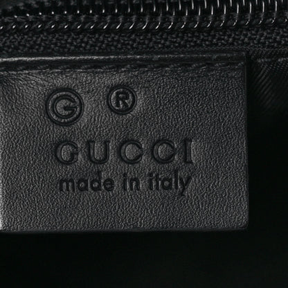 Gucci Techno Canvas Selleria Calfskin Web Small Flat Messenger Bag Black 5 of 8