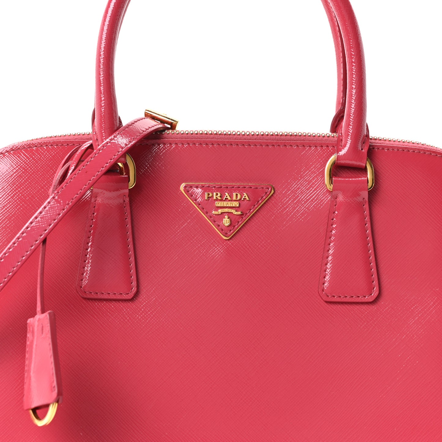Saffiano Vernice Medium Promenade Tote Peonia
