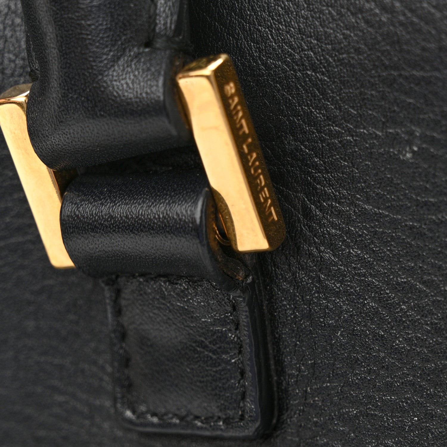 Saint Laurent Calfskin Monogram Baby Cabas Black 15 of 20