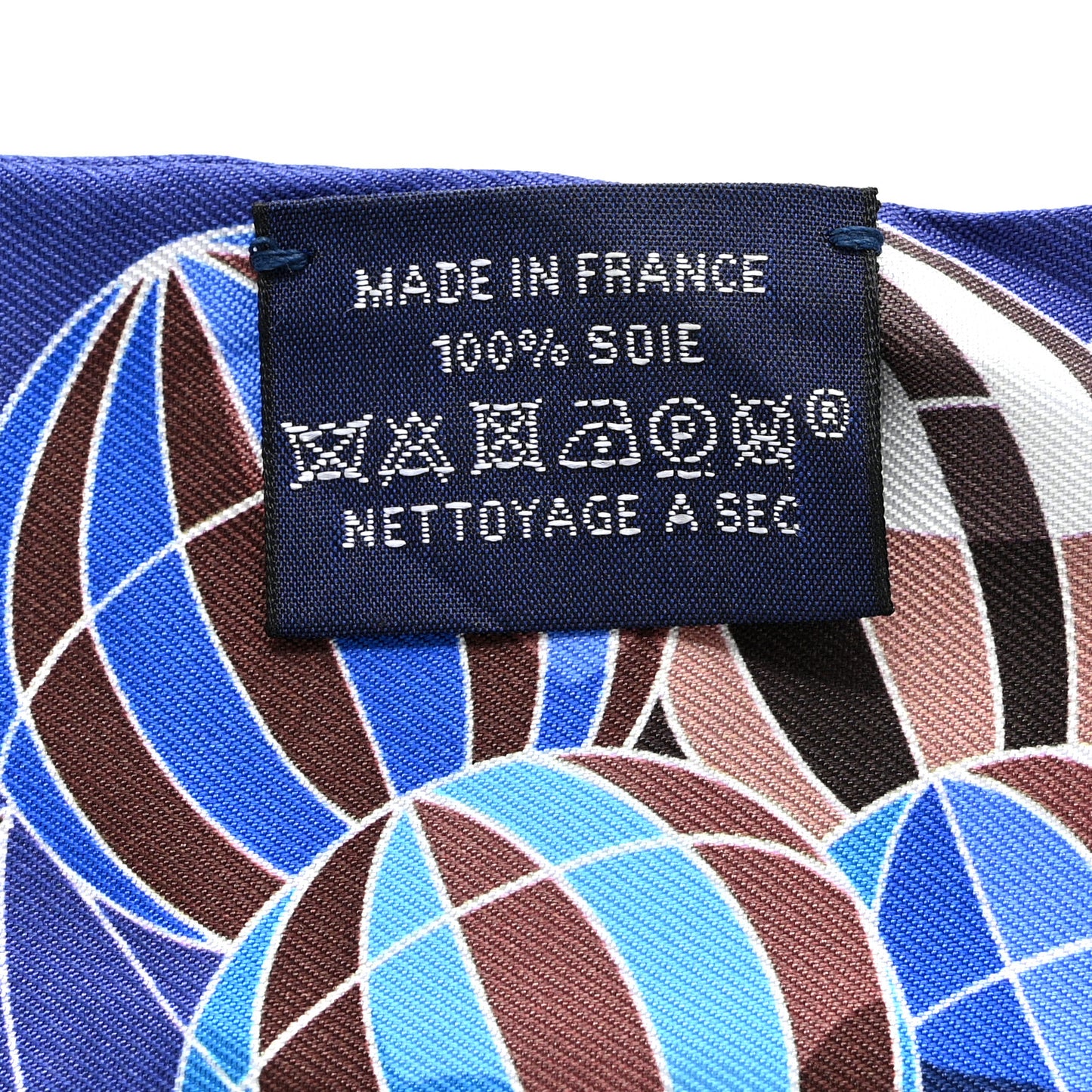 Silk Les Folies Du Ciel Twilly Marine Marron Glace White