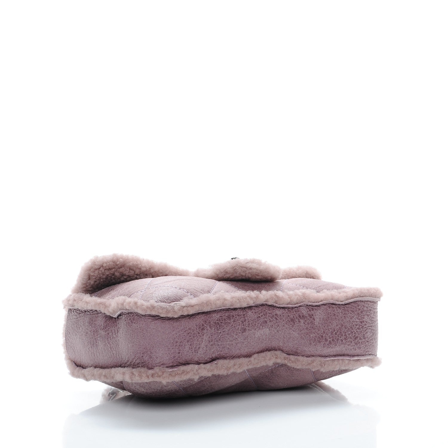 Chanel Shearling Quilted Medium Single Flap Purple 4 of 7