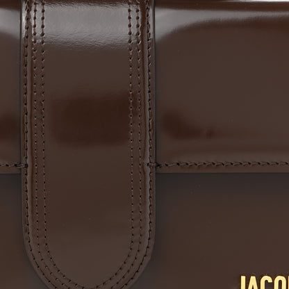 Jacquemus Glazed Calfskin Le Grand Bambino Midnight Brown 7 of 15