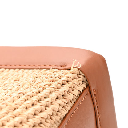 Christian Louboutin Raffia Calfskin Small By My Side Tote Natural Cuoio 12 of 12