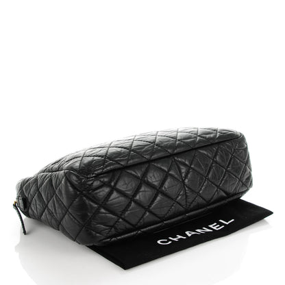 Chanel Aged Calfskin Quilted Large Reissue Camera Case Black 4 of 8