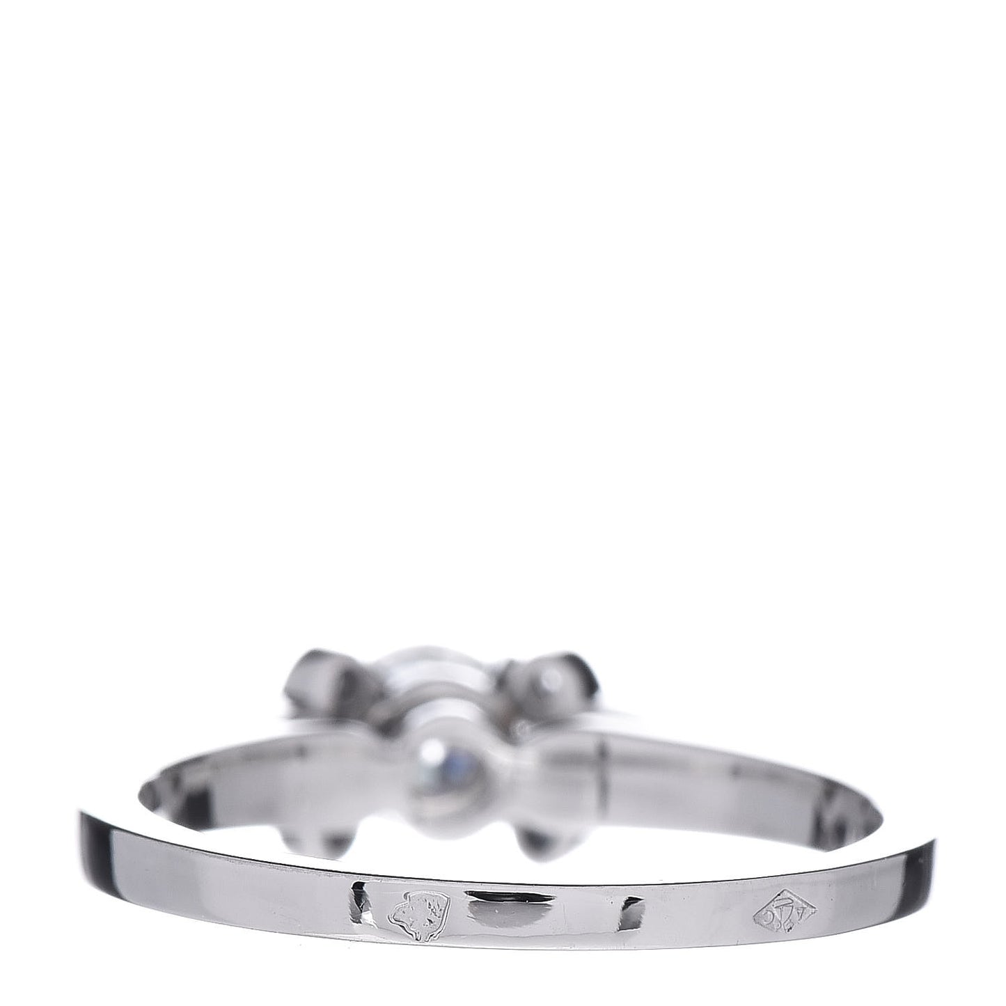 Platinum Diamond .35ct Ballerine Engagement Ring 50 5.25