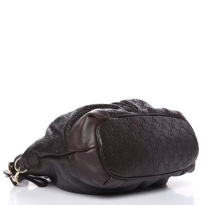 Gucci Guccissima Medium Sukey Top Handle Bag Dark Brown 4 of 12