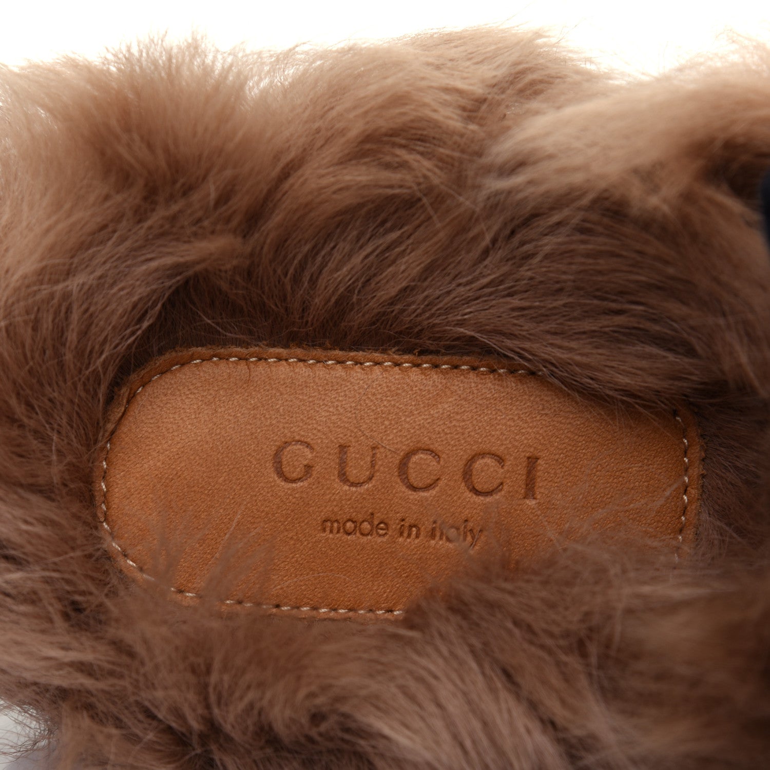 Gucci Velvet Fur Womens Princetown Slippers 35.5 Black 6 of 10