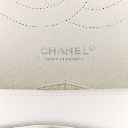 Chanel Caviar Quilted Jumbo Double Flap White 6 of 32