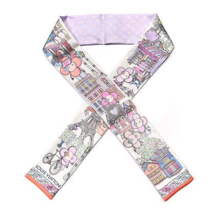 Louis Vuitton Silk Monogram Hide and Seek Bandeau Mauve 1 of 3