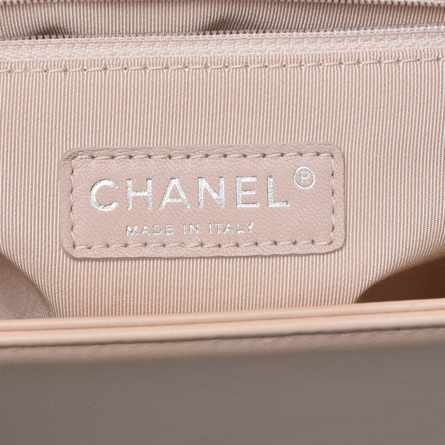 Chanel Calfskin Quilted Large Boy Flap Beige 6 of 12