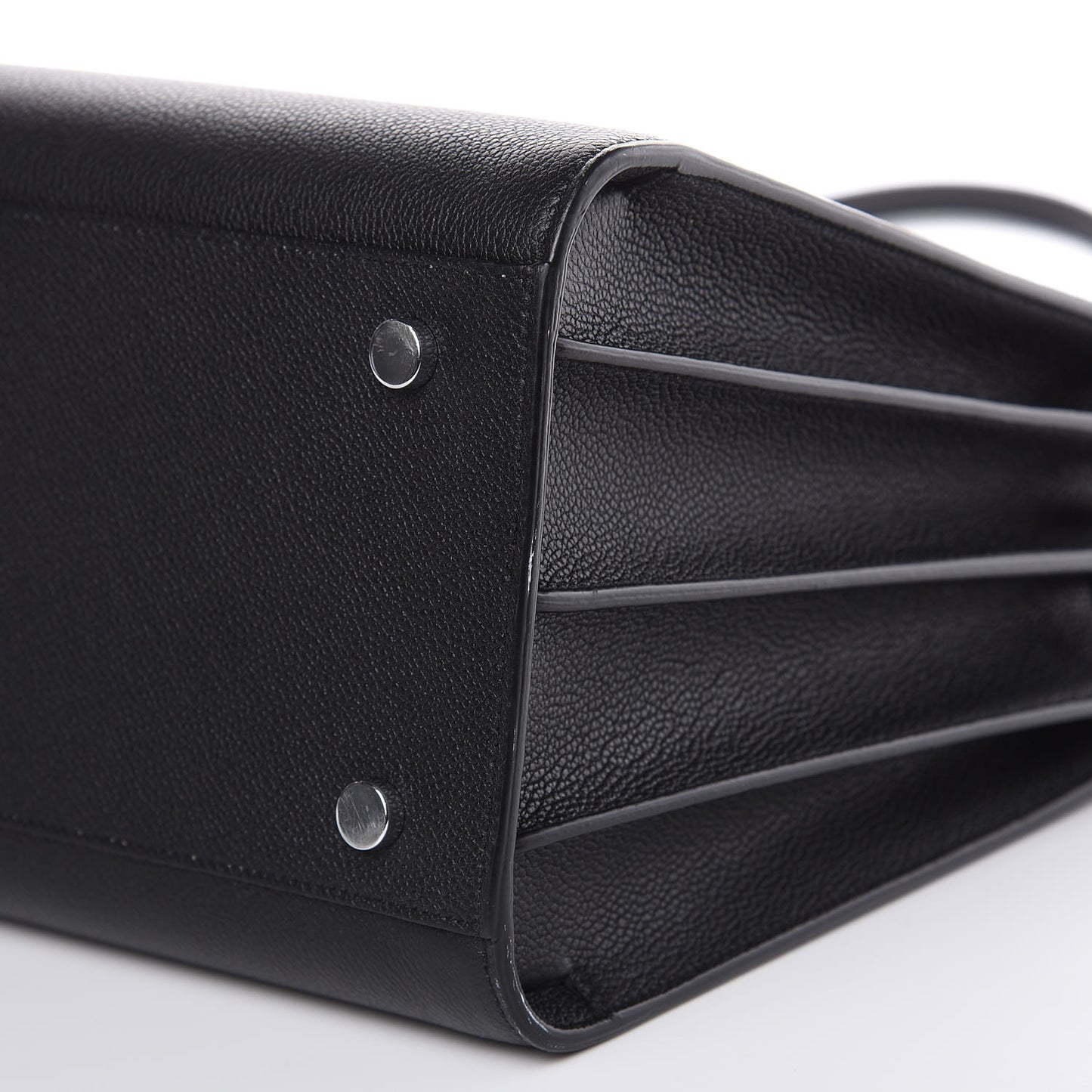 Grained Calfskin Small Sac De Jour Black