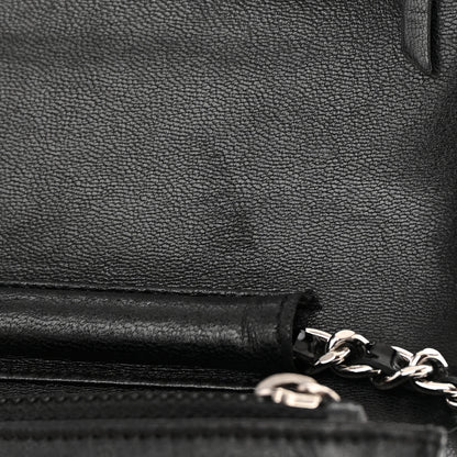 Chanel Patent Quilted Wallet On Chain WOC Black 14 of 16