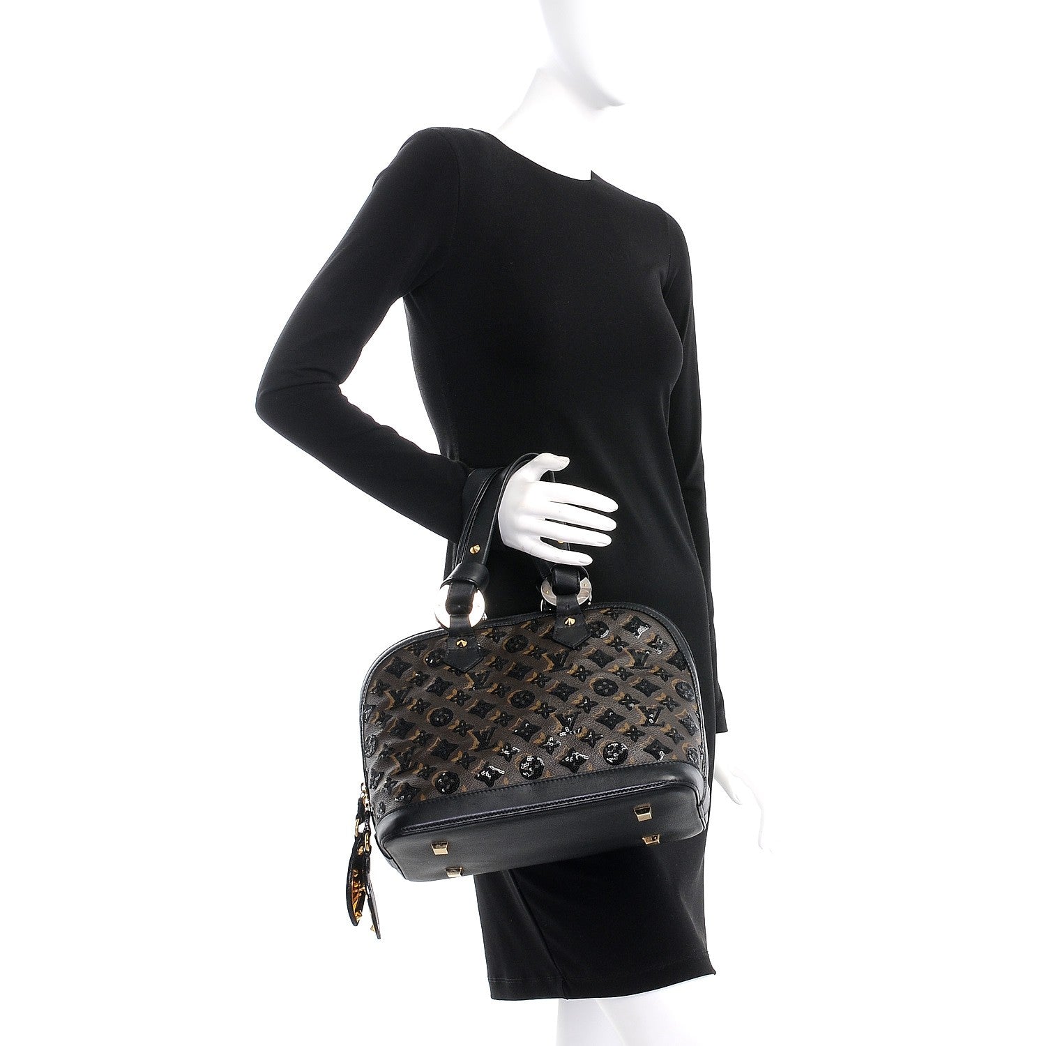 Louis Vuitton Monogram Sequins Eclipse Alma Black 2 of 12