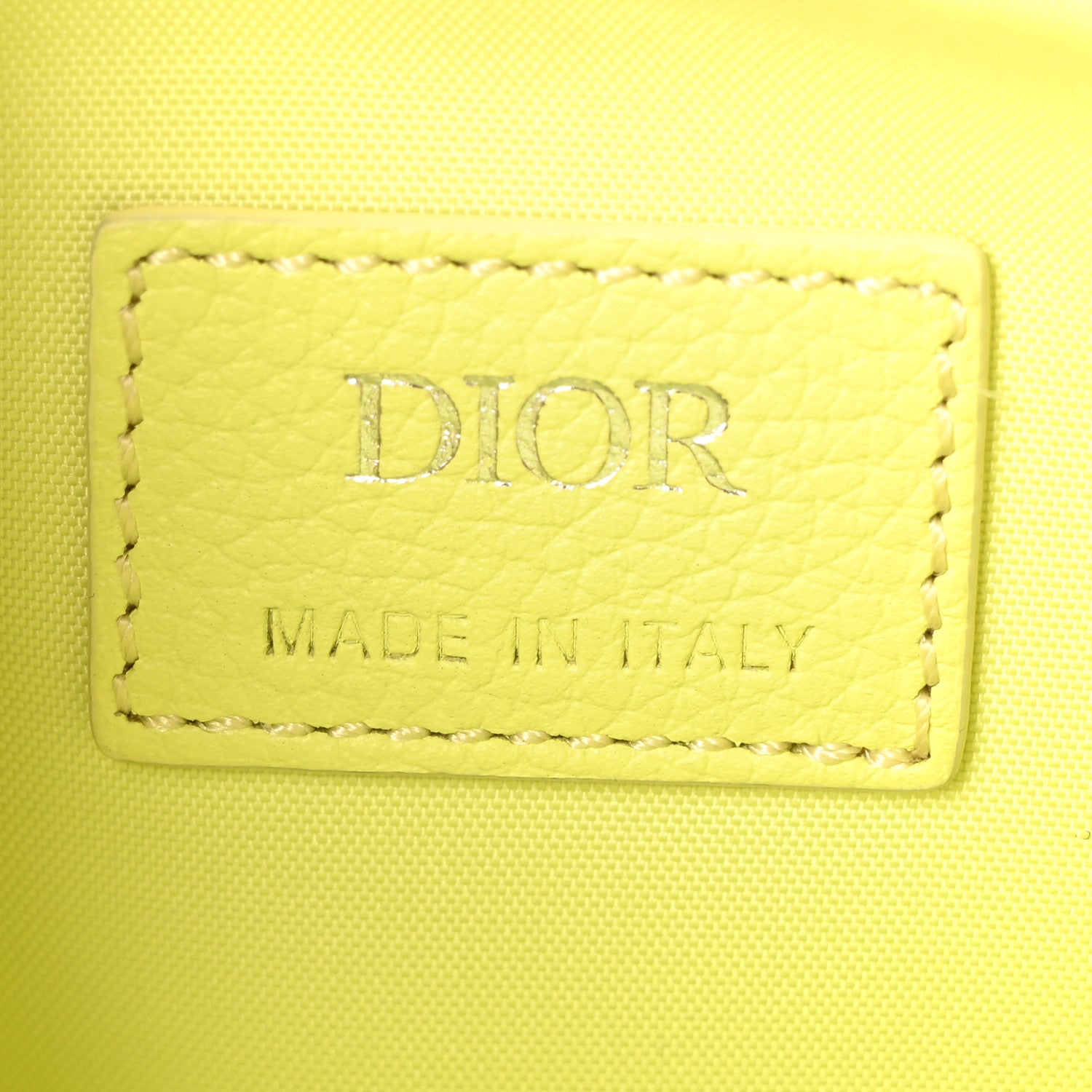 Christian Dior Oblique Jacquard Dior 8 Pouch With Strap Jaune