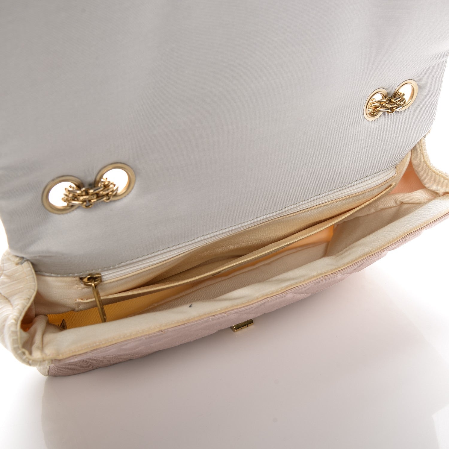 Chanel Grosgrain Satin Tri-Color 2.55 Reissue Flap Grey Pink White 5 of 12