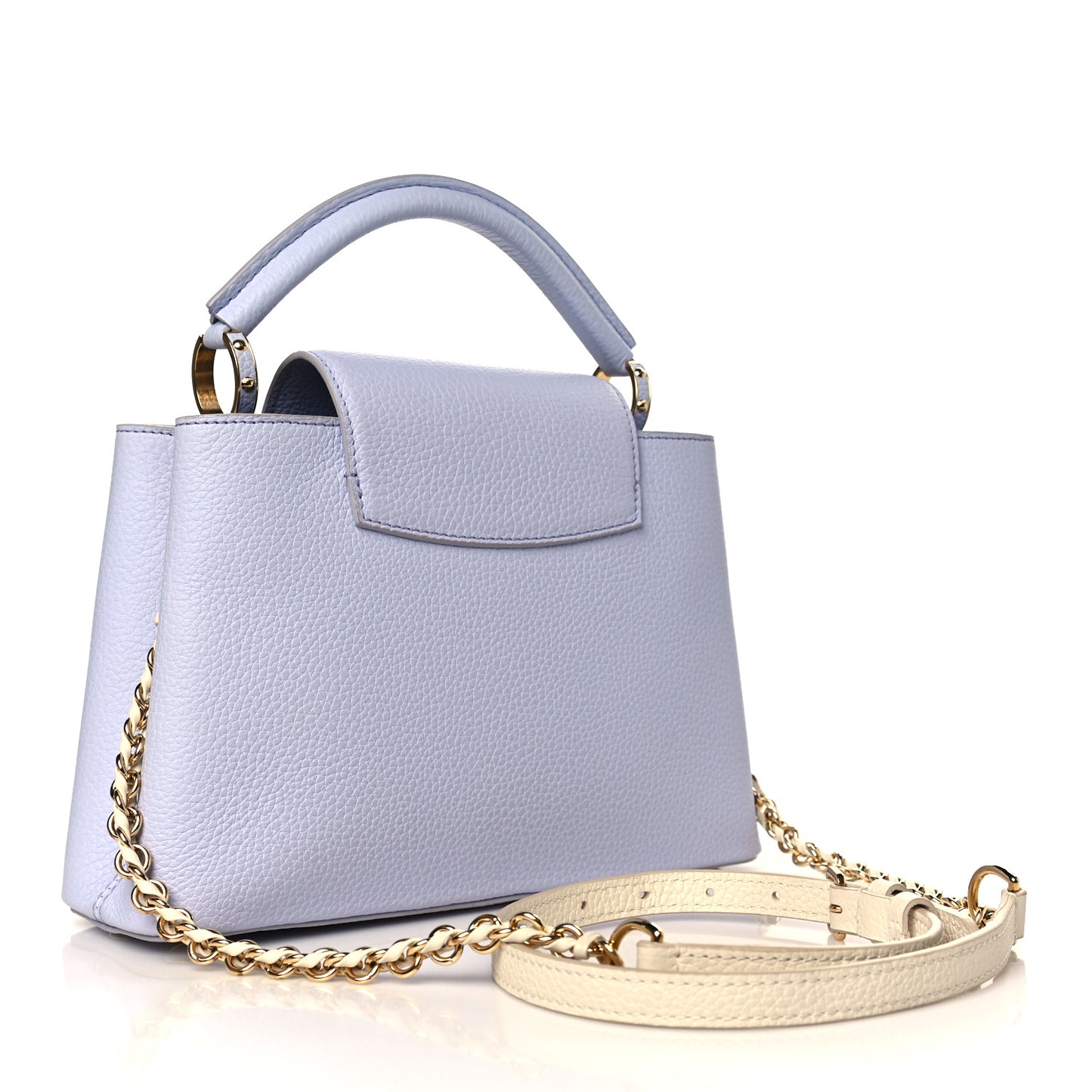 Taurillon Braided Chain Capucines BB Iris Creme