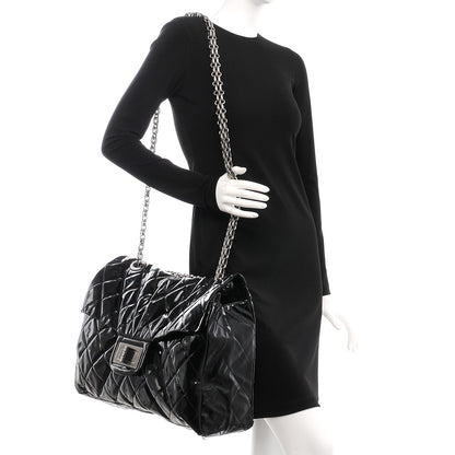Chanel Vinyl Quilted XXL Reissue Flap Black 2 of 10