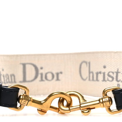 Christian Dior Canvas Embroidered Shoulder Strap Grey 3 of 4