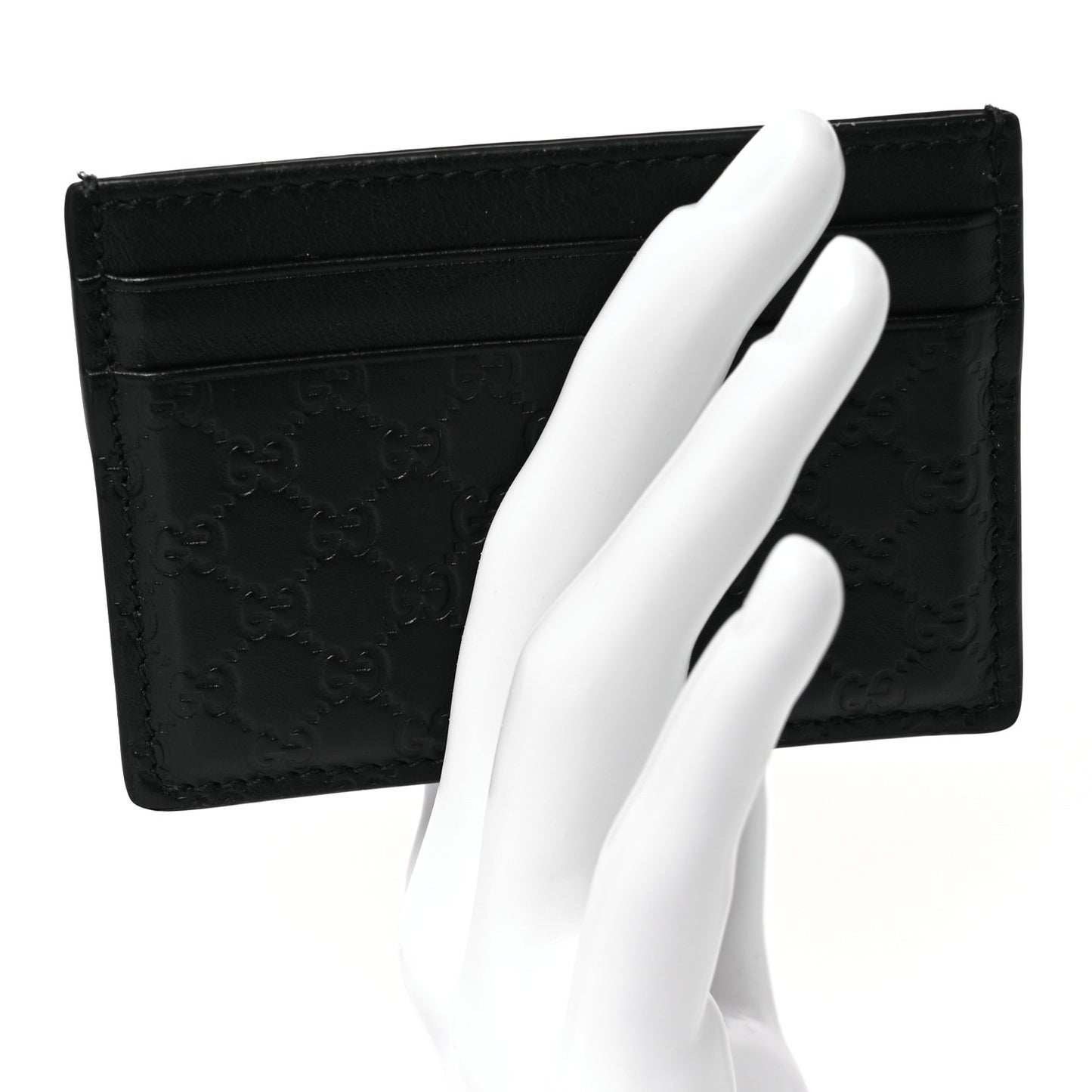 Guccissima Card Holder Black