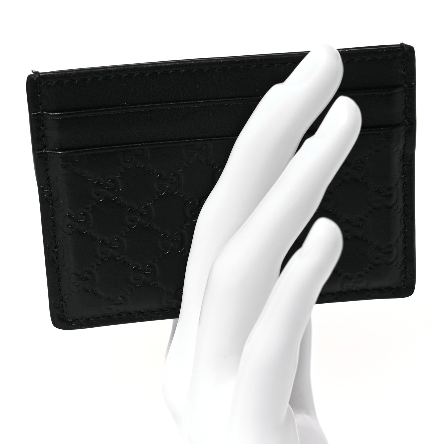 Gucci Guccissima Card Holder Black 2 of 10