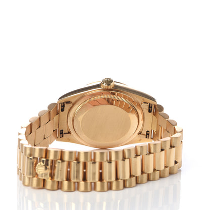Rolex 18K Yellow Gold Diamond 36mm Oyster Perpetual Day-Date President Watch Champagne 18238 5 of 7