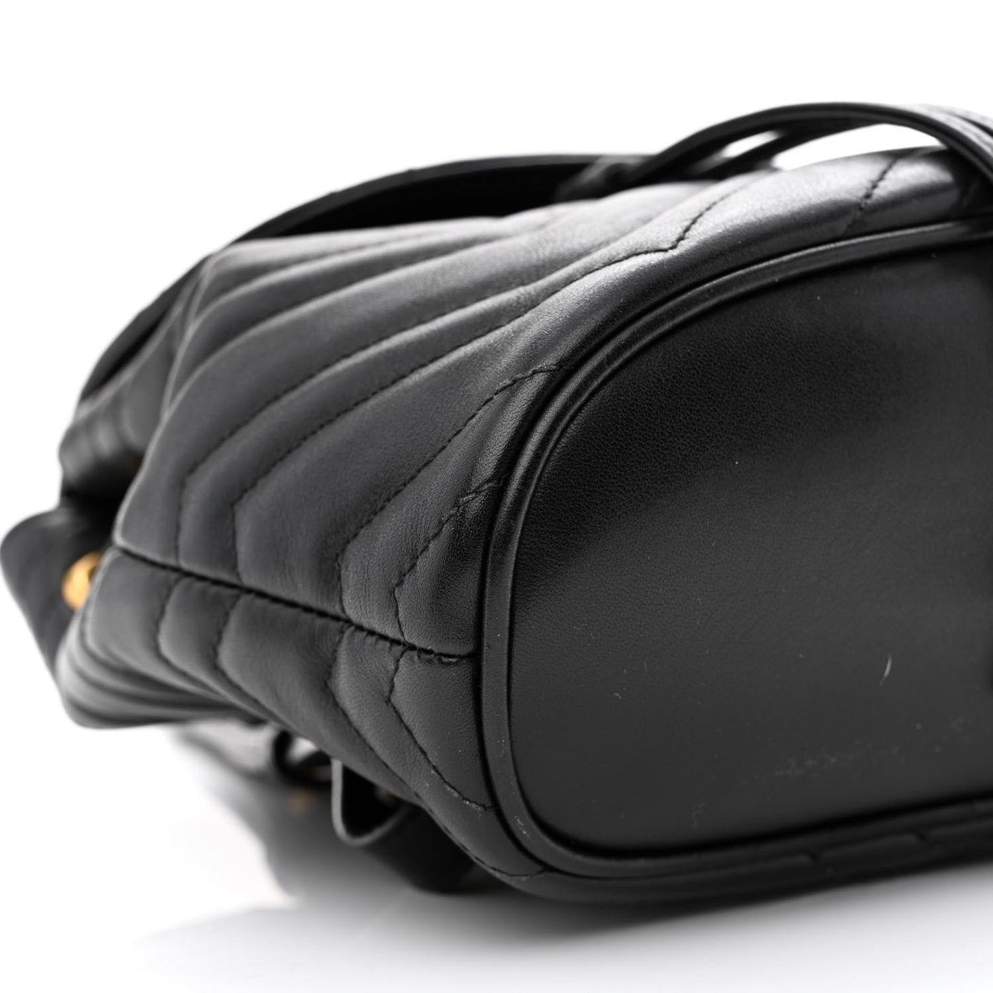 Calfskin Matelasse GG Marmont Flap Backpack Black