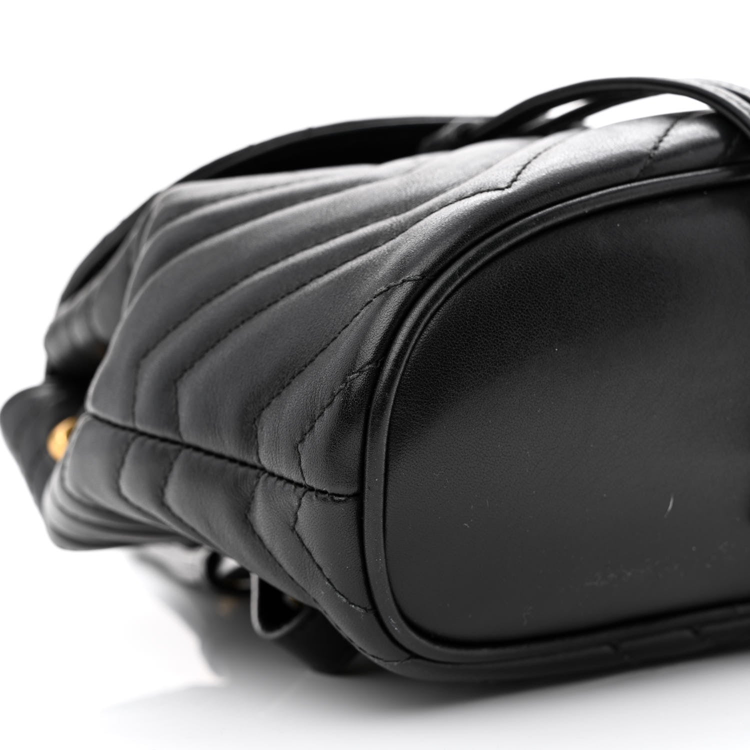 Gucci Calfskin Matelasse GG Marmont Flap Backpack Black 11 of 13