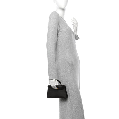 Hermes Madame Calfskin Mini Kelly Sellier 20 Bai Brun 2 of 10