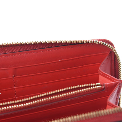 MCM Visetos Large Zip Around Wallet Cognac Red 8 of 17