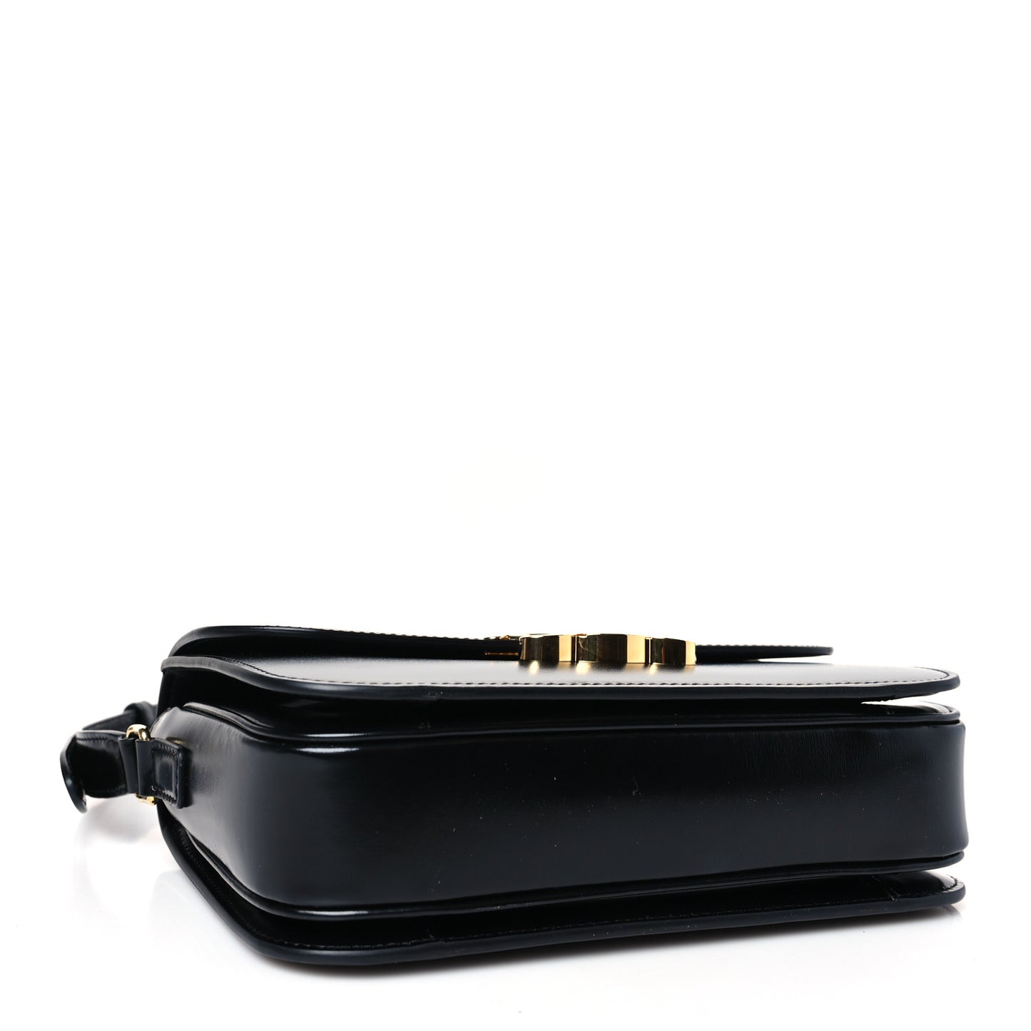 Shiny Calfskin Medium Triomphe Black