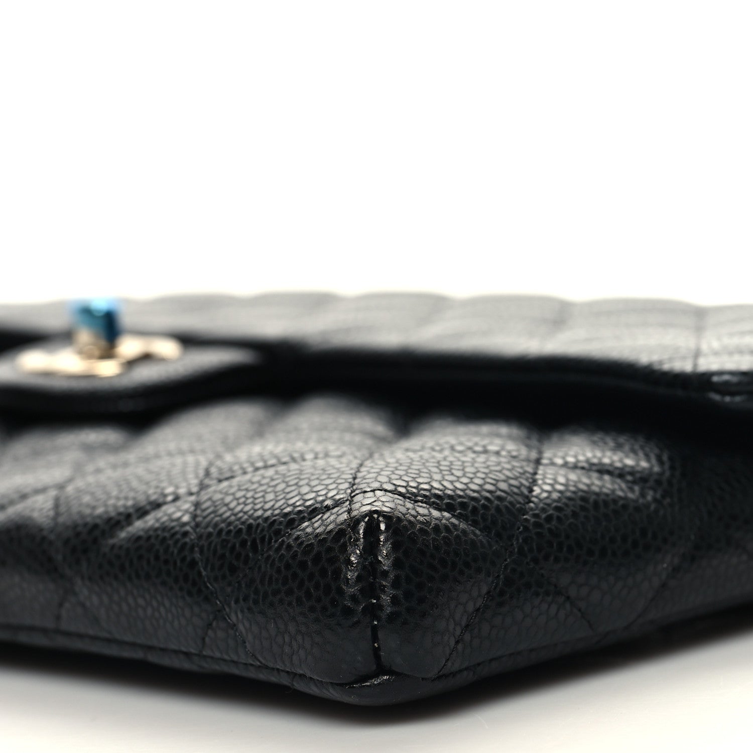 Chanel Caviar Quilted Flap Clutch Black 10 of 10