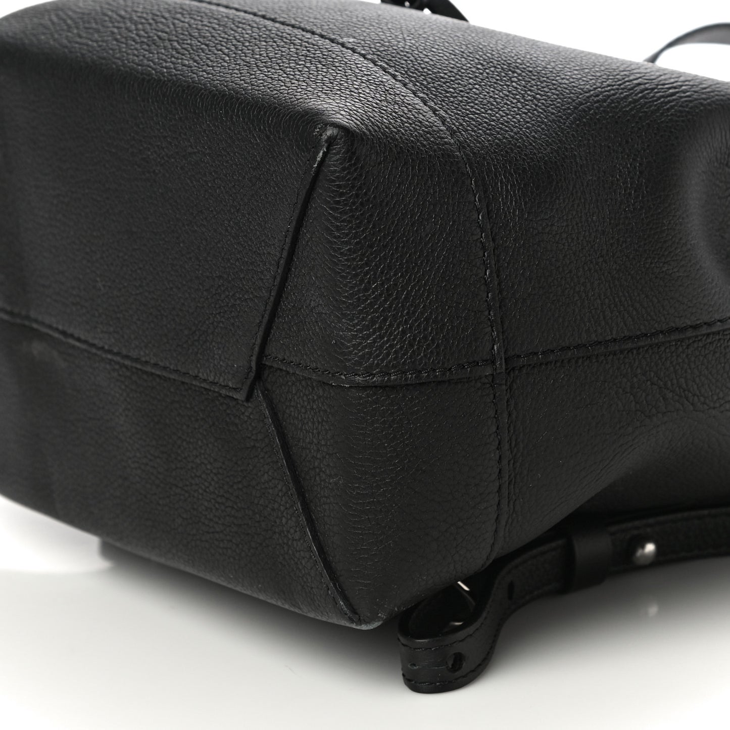 Calfskin Lockme Backpack Black